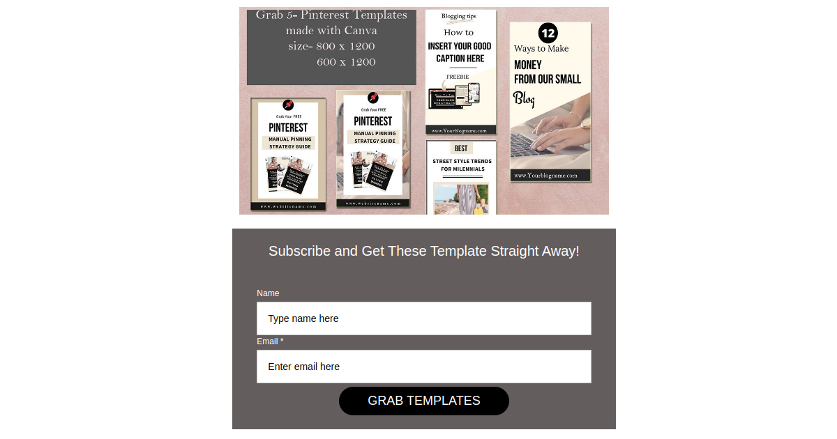Pinterest Templates