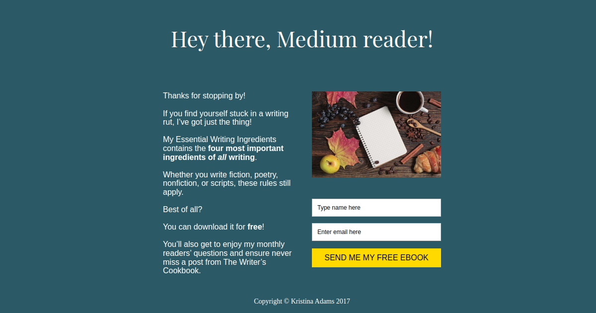 Welcome, Medium Reader!