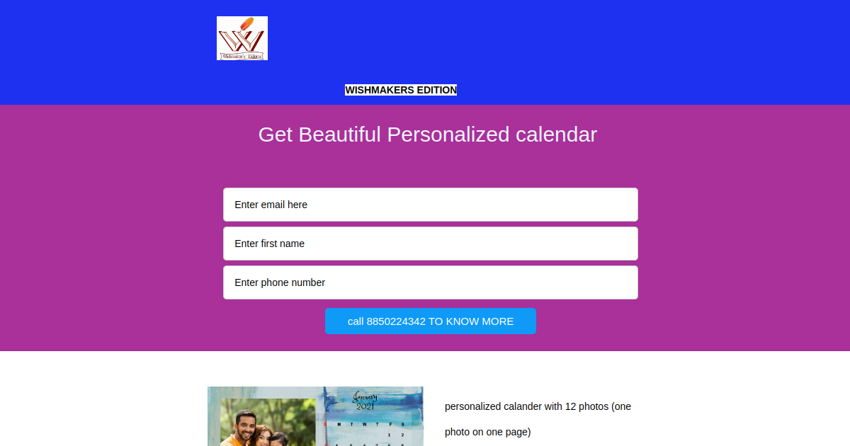 personalized calendar