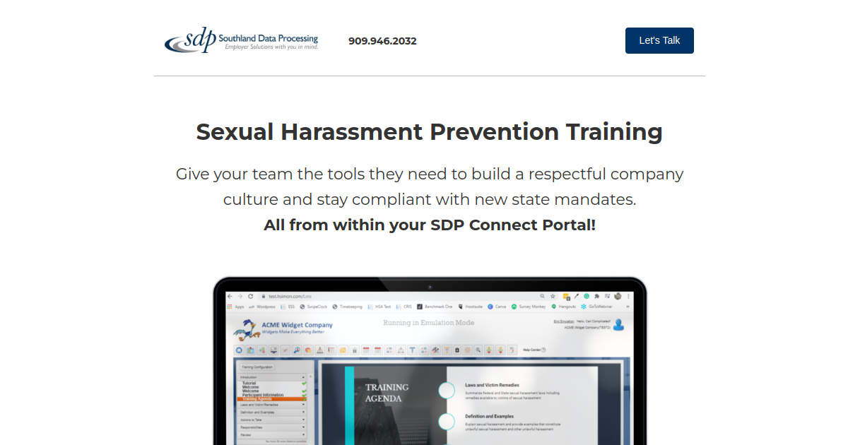 Harassment Prevention Training