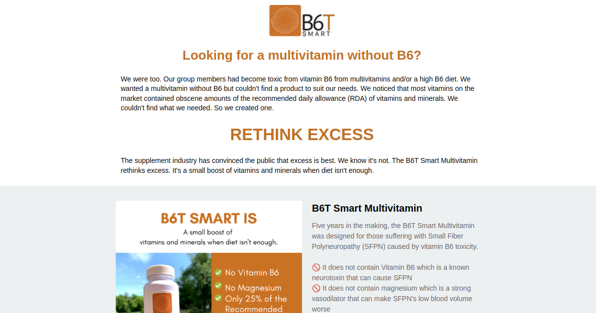 Multivitamin Without B6 Information - Understanding B6 Toxicity