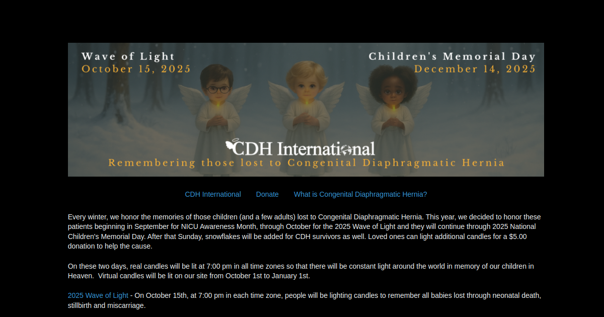 2025 CDH Candles & Snowflakes 2025 CDH Candles & Snowflakes - CDH ...