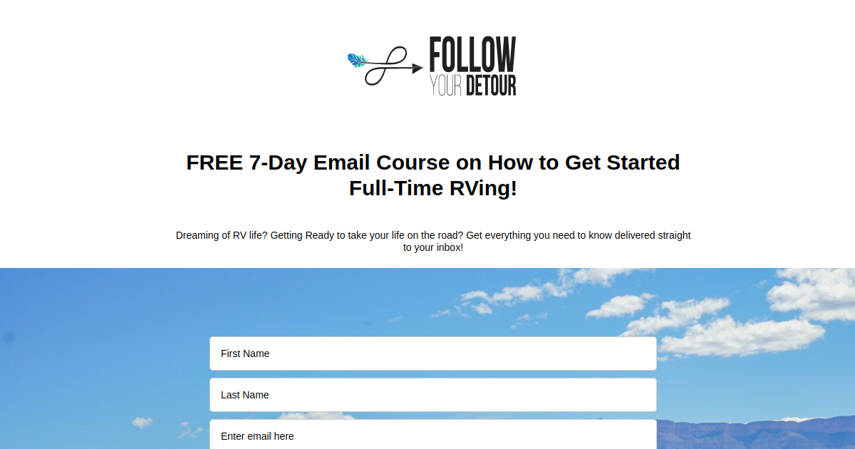 Free 7 Day Full Time Rv Course Follow Your Detour