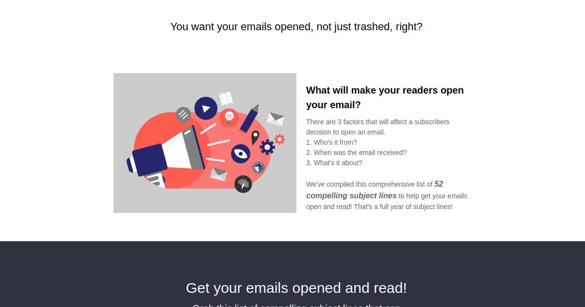 VA EMA landing page • Melanie Diehl Social Media Email Marketing