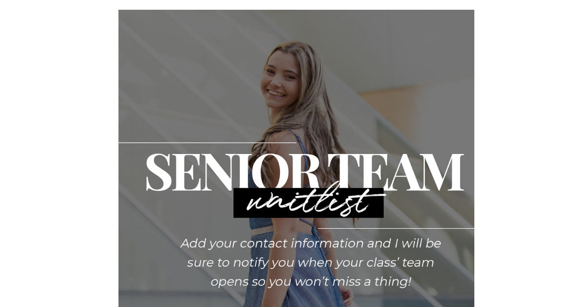 Senior Team Waitlist